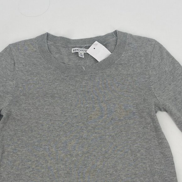 J.Crew Women’s XS Gray Pullover Flannel Plaid Hem Sweater NWT - Picture 4 of 10